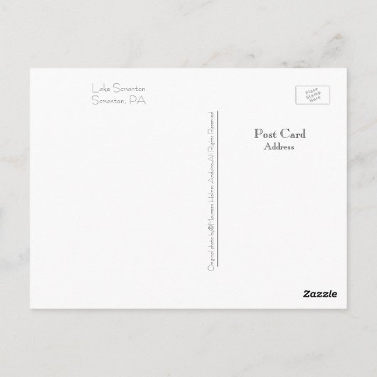 Scranton Sunset Postcard Postkarte (Rückseite)