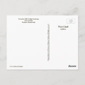 Scranton-Twilight Landschaft am See Postkarte (Rückseite)