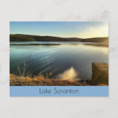 Scranton-Twilight Landschaft am See Postkarte (Vorderseite)