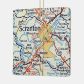 Scranton Vintag Map Keramikornament (Links)