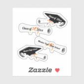 Scrap Book Grad Cap Diploma Abschluss Aufkleber (Blatt)