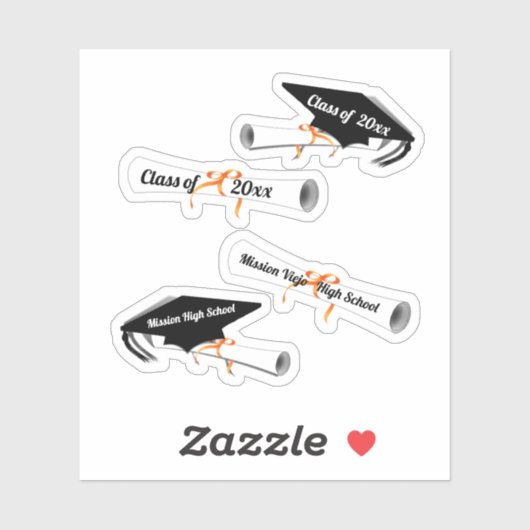 Scrap Book Grad Cap Diploma Abschluss Aufkleber (Blatt)