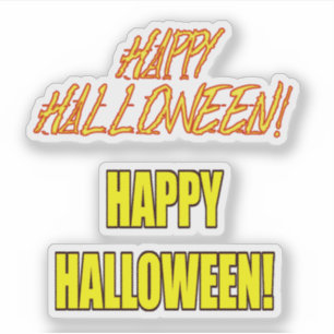 Scrap Book Happy Halloween Aufkleber