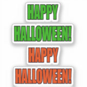 Scrap Book Happy Halloween Aufkleber (Vorderseite)