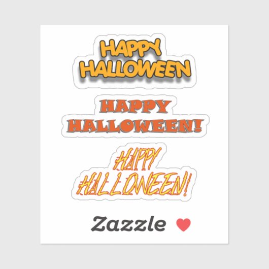 Scrap Book Happy Halloween Aufkleber (Blatt)