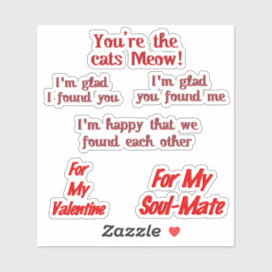 Scrap Book Happy Valentine's Day Aufkleber