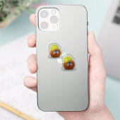 Scrap Book Mini Pumpkins Thanksgiving Aufkleber (Telefon)