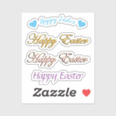 Scrap Booking Happy Oaster Aufkleber (Blatt)