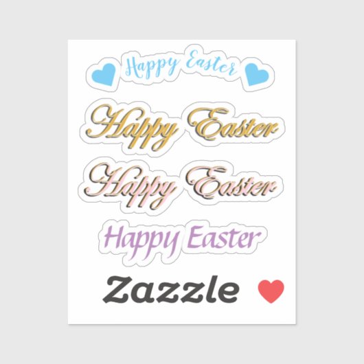 Scrap Booking Happy Oaster Aufkleber (Blatt)