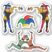 Scrap Booking Jesters April Fools Day Aufkleber (Vorderseite)