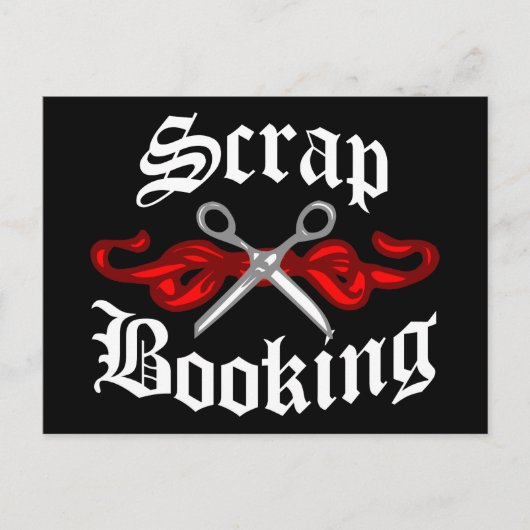 Scrap Booking Tattoo Postkarte (Vorderseite)