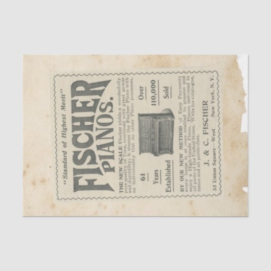 Scrap Ephemera Design Serie #9 Seidenpapier (Vorderseite)