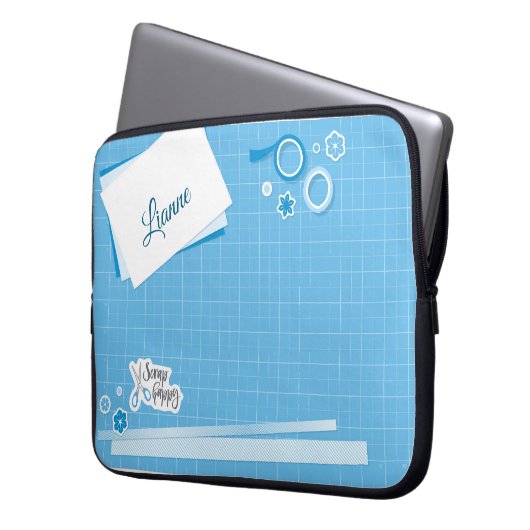 Scrap Happy Neoprene iPad Bag Laptopschutzhülle (Vorderseite Links)