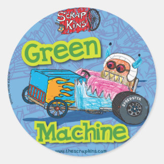 Scrap Kins "Green Machine" Aufkleber