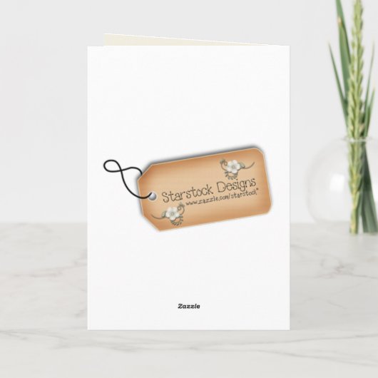 Scrap-Stilvorlage Dankeskarte (Rückseite)