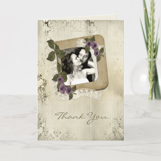 Scrap-Stilvorlage Dankeskarte (Vorderseite)