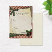 Scrap-Style-Geschenk-Tag (Schreibtisch)