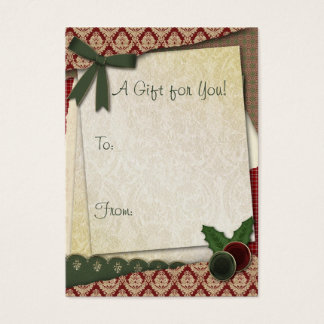 Scrap-Style-Geschenk-Tag
