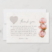 Scrapbook 3 Foto Wedding Danke Karte (Rückseite)