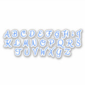 Scrapbook Alphabet Letters - Aufkleber handschreib (Vorderseite)