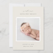 Scrapbook | Ankündigung von Foto zur Geburt (Vorderseite)