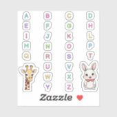 Scrapbook-Aufkleber Alphabet-Tiere ABC Aufkleber (Blatt)