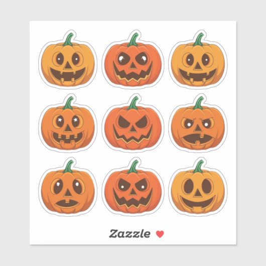 Scrapbook-Aufkleber für Jack-o’-Laterne Aufkleber (Blatt)