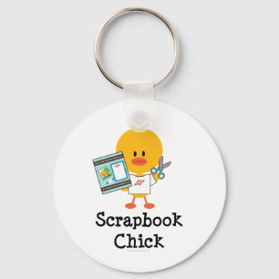 Scrapbook Chick Key Chain Schlüsselanhänger