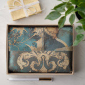 Scrapbook Damask Collage Patina Seidenpapier (Geschenk)