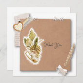 Scrapbook Danke Karte (Vorne/Hinten)