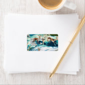 Scrapbook Deer Adressaufkleber (Insitu)