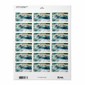 Scrapbook Deer Adressaufkleber (Vorne)