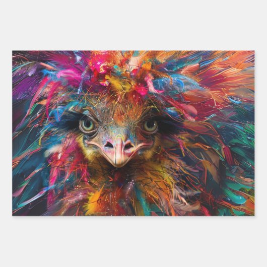 Scrapbook Designs Wackadoodle Vibranred Geschenkpapier Set (Vorderseite 3)