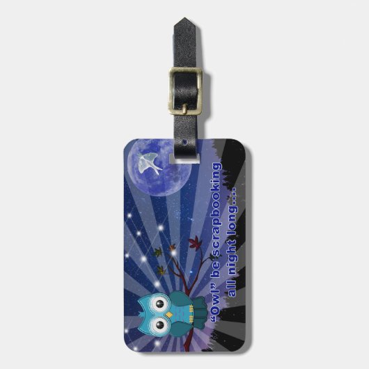 Scrapbook Gepäckanhänger (Vorderseite vertikal)