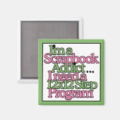 Scrapbook Hobby Magnet (Vorderseite/Rückseite)