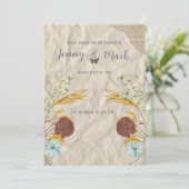 Scrapbook Hochzeitseinladung Einladung (Stehend Vorderseite)