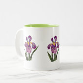 Scrapbook Iris-Tasse Zweifarbige Tasse (Vorderseite Links)