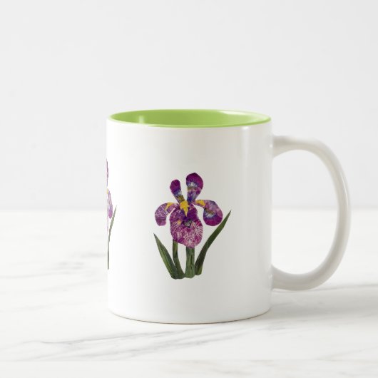 Scrapbook Iris-Tasse Zweifarbige Tasse (Rechts)