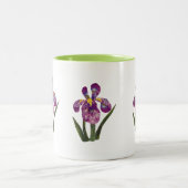 Scrapbook Iris-Tasse Zweifarbige Tasse (Mittel)