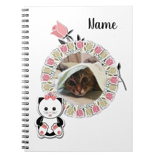 Scrapbook, Kinderheft, rosa Notizblock (Vorderseite)