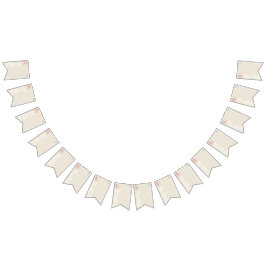 Scrapbook Paper Beige Wimpelkette