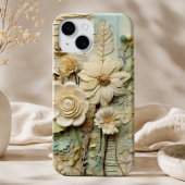 Scrapbook Paper Collage Floral 3D Case-Mate iPhone Hülle