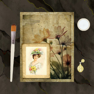 Scrapbook Paper für Blume in Schwierigkeiten