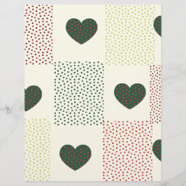 Scrapbook Paper für Herz und Fine Dots