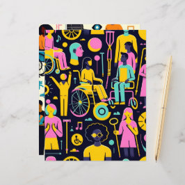 Scrapbook Paper "Menschen mit Behinderungen"