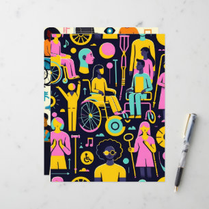 Scrapbook Paper "Menschen mit Behinderungen"
