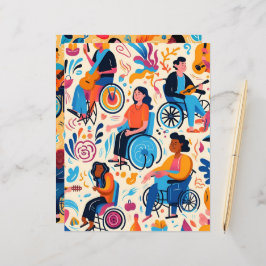 Scrapbook Paper "Menschen mit Behinderungen"