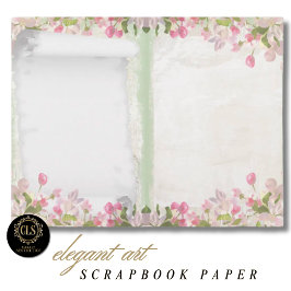 Scrapbook Paper – Vintage Floral Ephemera 2