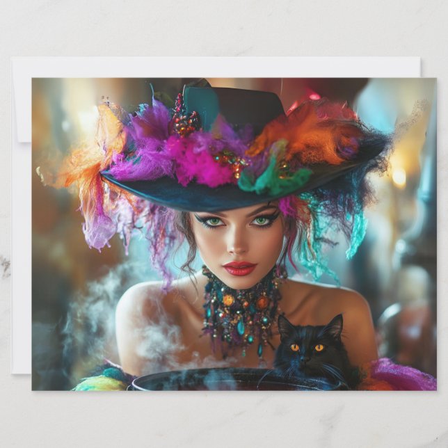 Scrapbook Paper Whimsical Magical Good Hexe (Vorderseite)