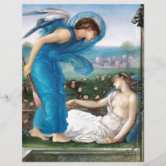 SCRAPBOOK PAPIER : E.B. JONES : KUPID UND PSYCHE (Vorderseite)